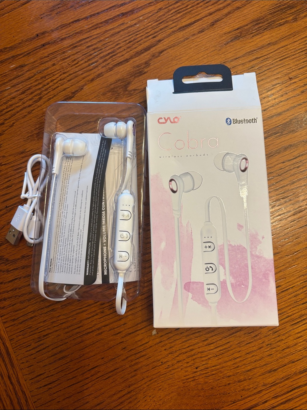 Cobra Bluetooth In-Ear Headset - White
